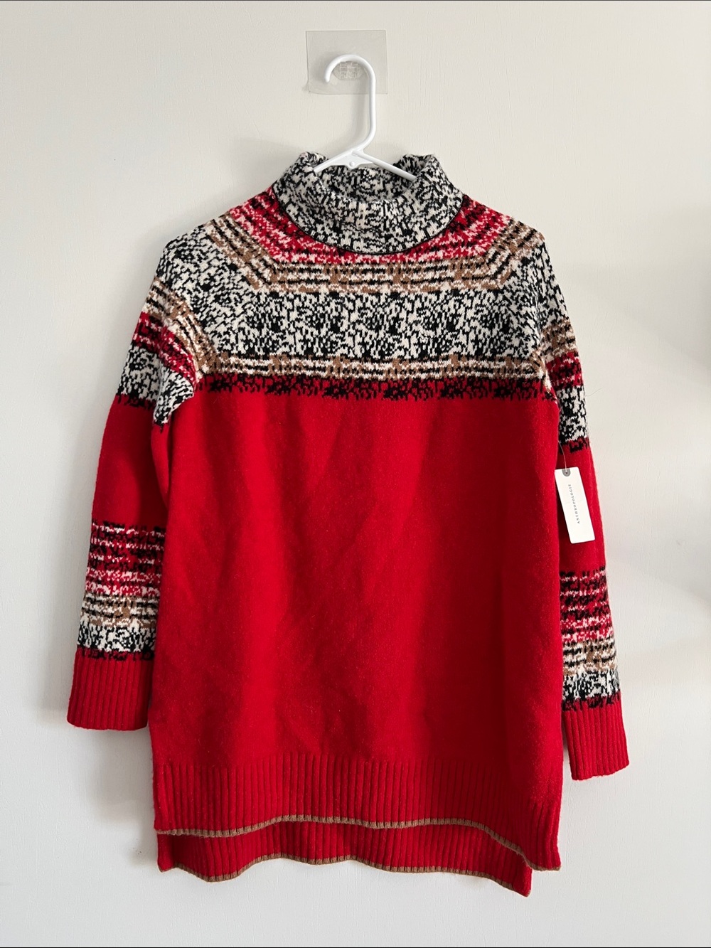 NWT Moth by Anthropologie Red Wool Blend Sweater. Size Small